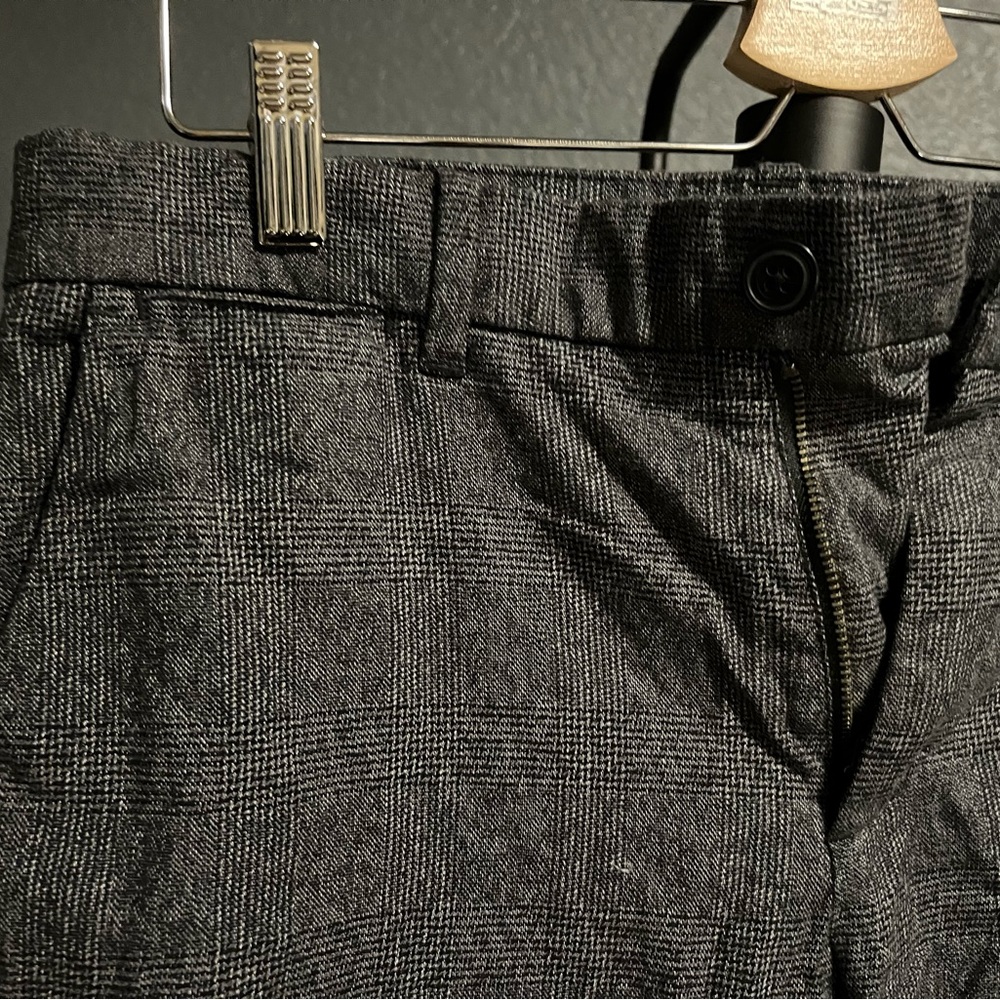 Black/Grey Patterned Dress Pants